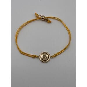 "Soul Mates" rotating charm rope bracelet 8" adjustable